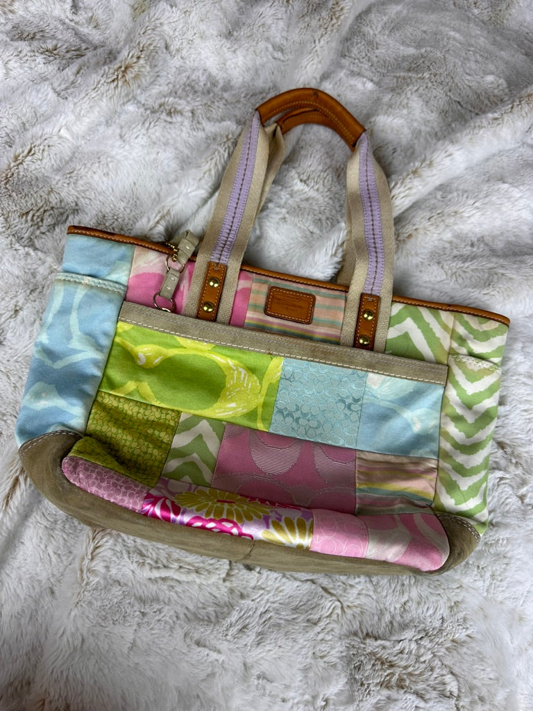 Coach Patchwork Pastel Colorful Purse Limited Edition Vintage Style Y2K Coach
