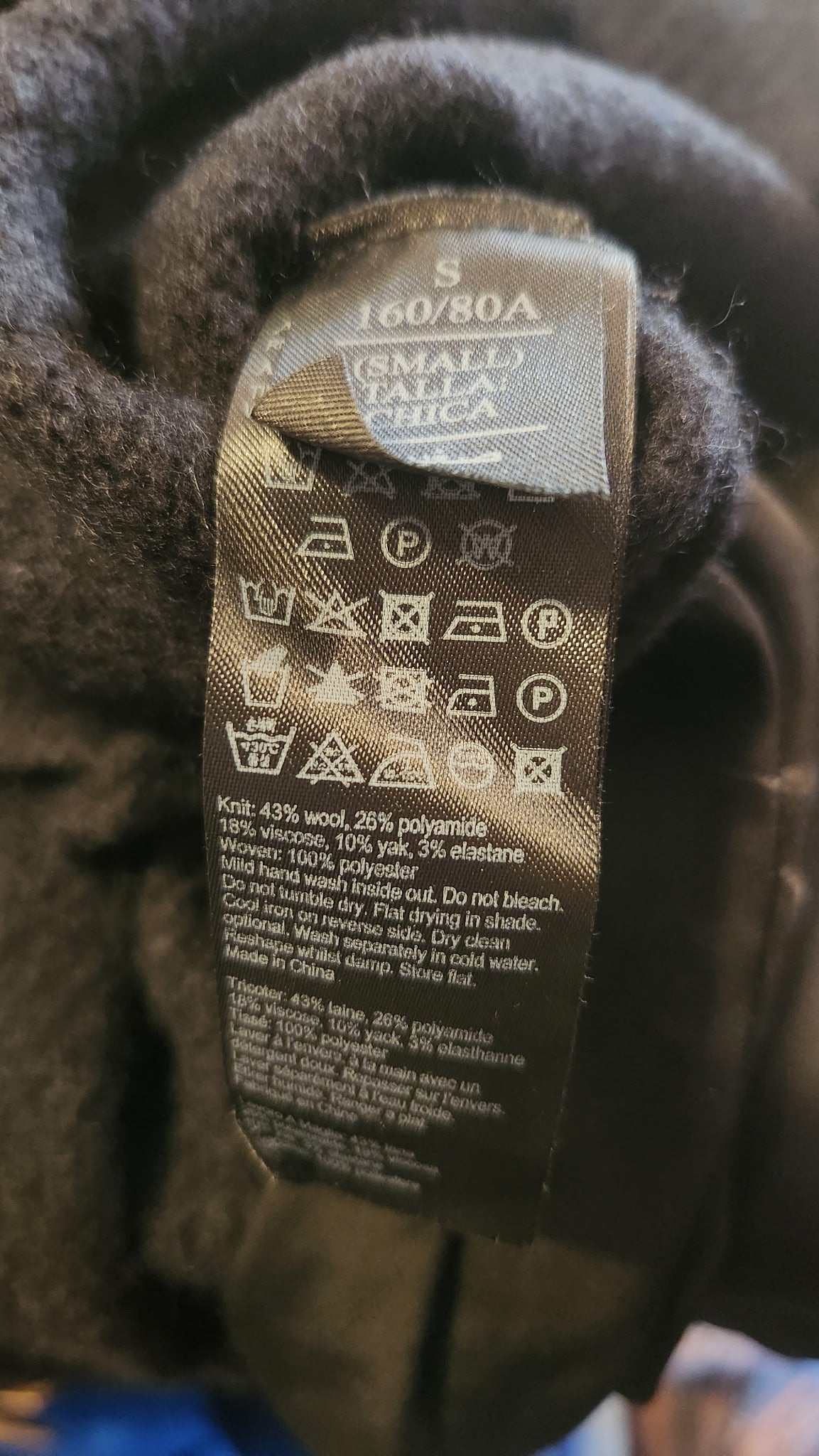 All Saints Black Soft Wool/Yak Sweater with Layered Tunic - Small