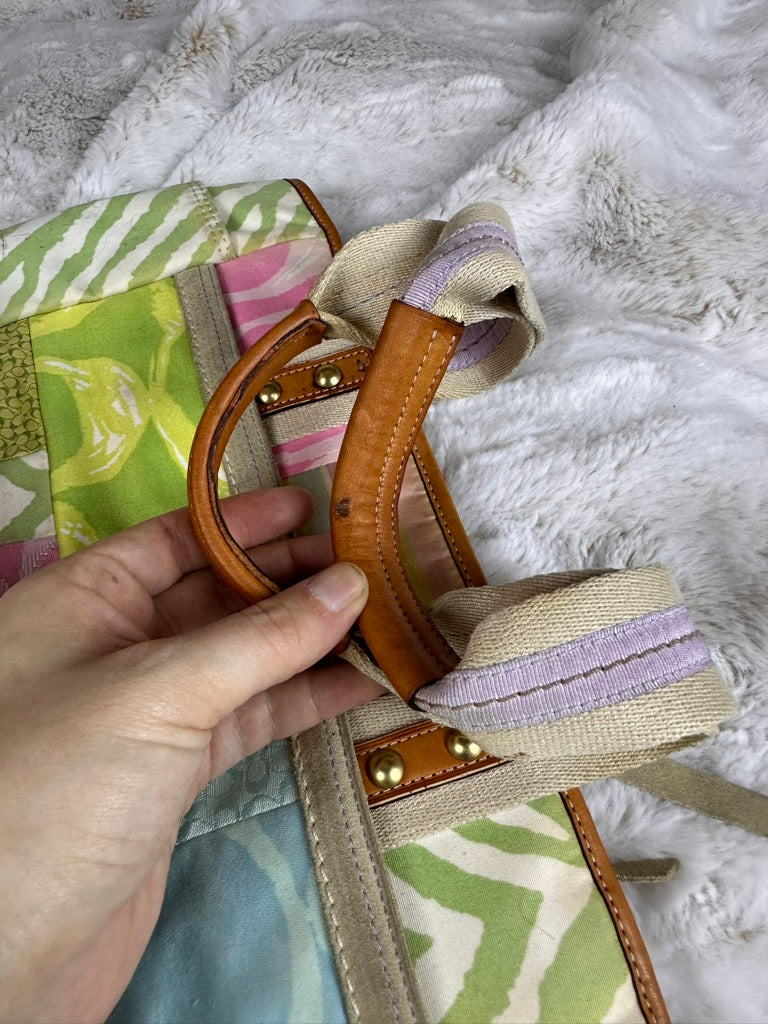 Coach Patchwork Pastel Colorful Purse Limited Edition Vintage Style Y2K Coach