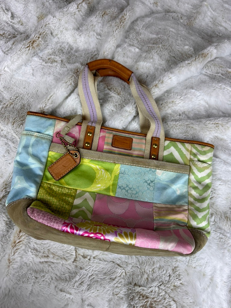 Coach Patchwork Pastel Colorful Purse Limited Edition Vintage Style Y2K Coach