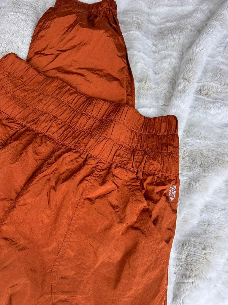 Free People Movement Burnt Orange Work Out Pants - Large