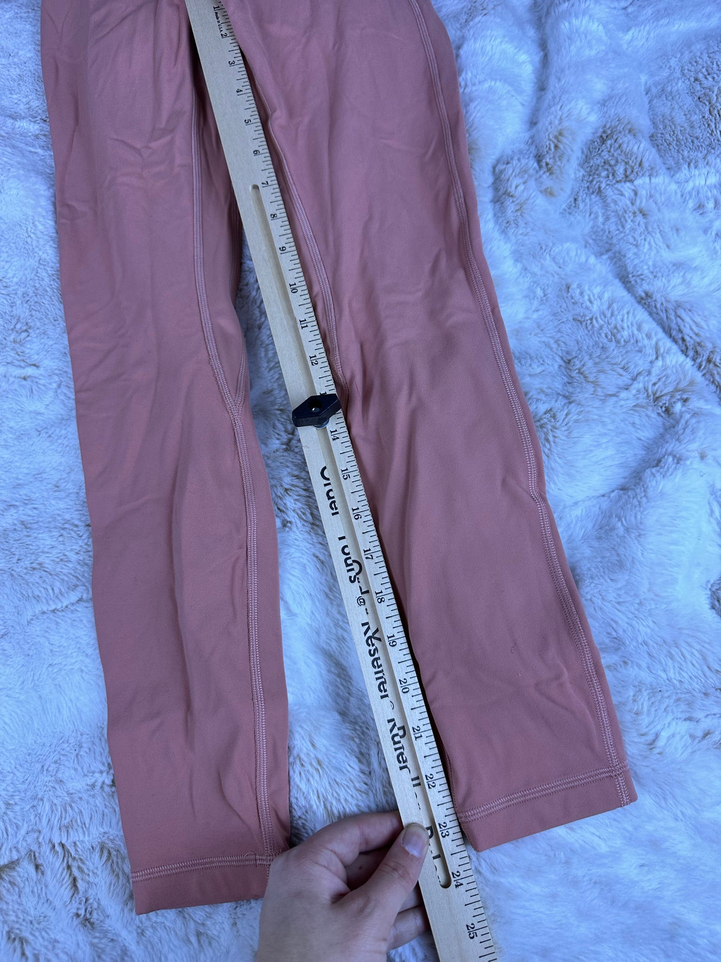 Lululemon Align High Rise Crop Peachy Leggings - XS