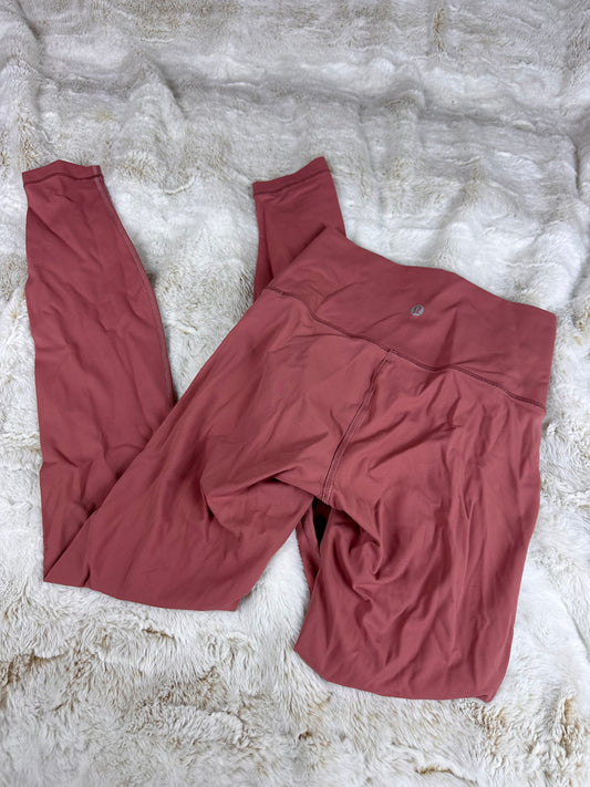 Lululemon Wunder Train High Rise Crop Blush Leggings - XS