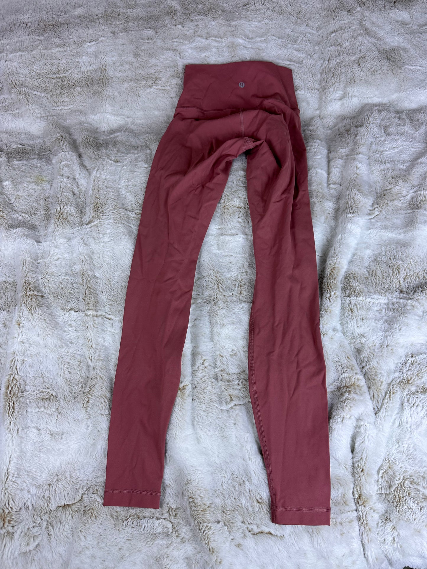 Lululemon Wunder Train High Rise Crop Blush Leggings - XS