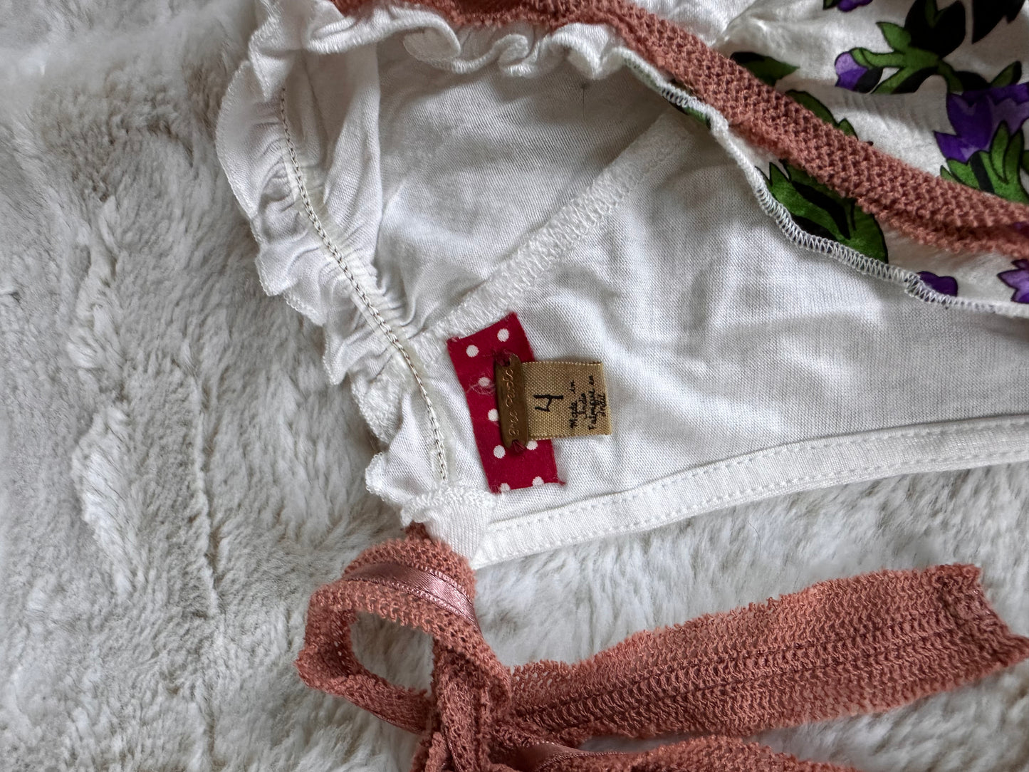 Free People Floral Embroidered Babydoll Blouse - Small