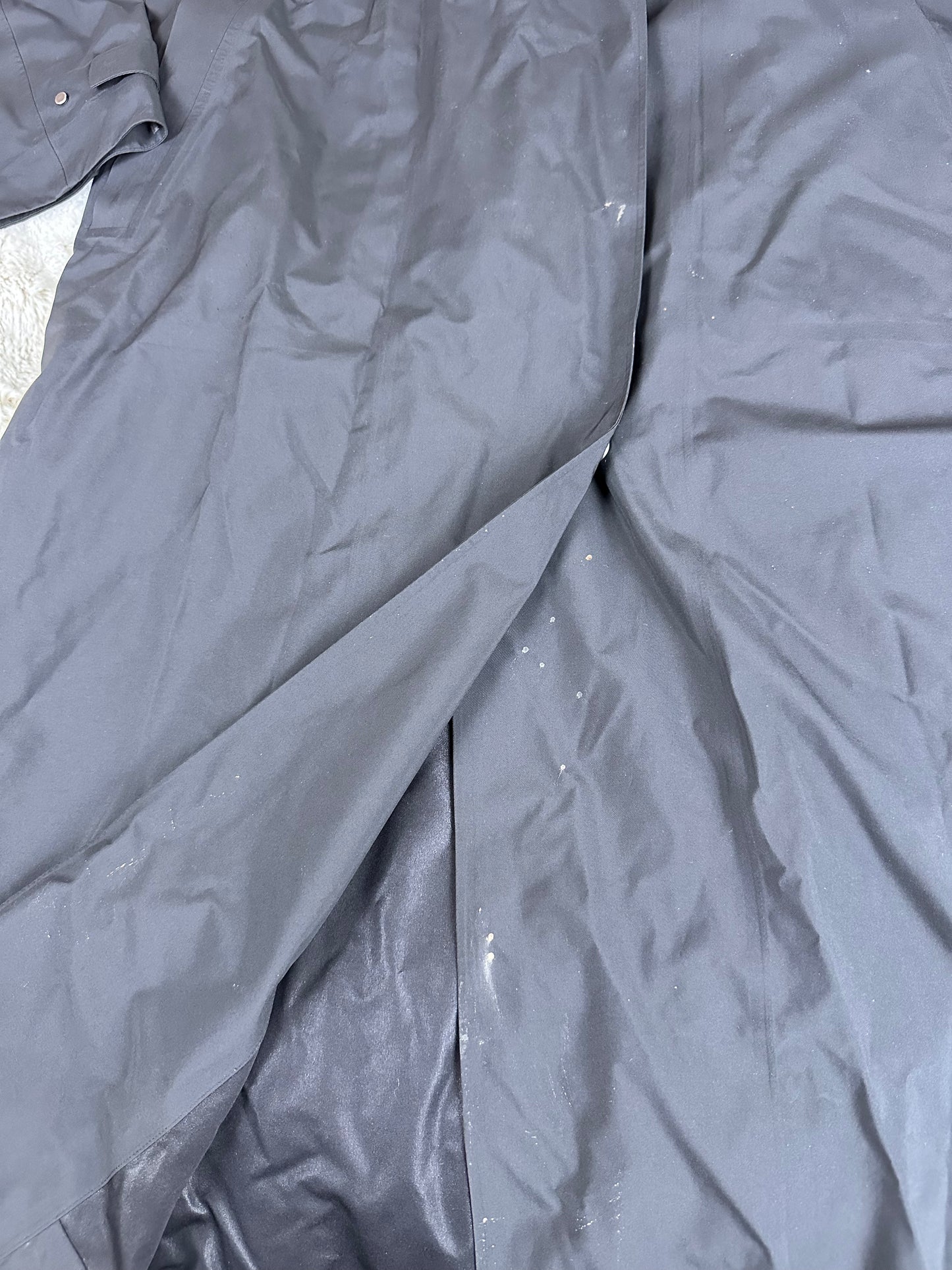 Lululemon Black Hooded Long Line Rain Jacket - Small
