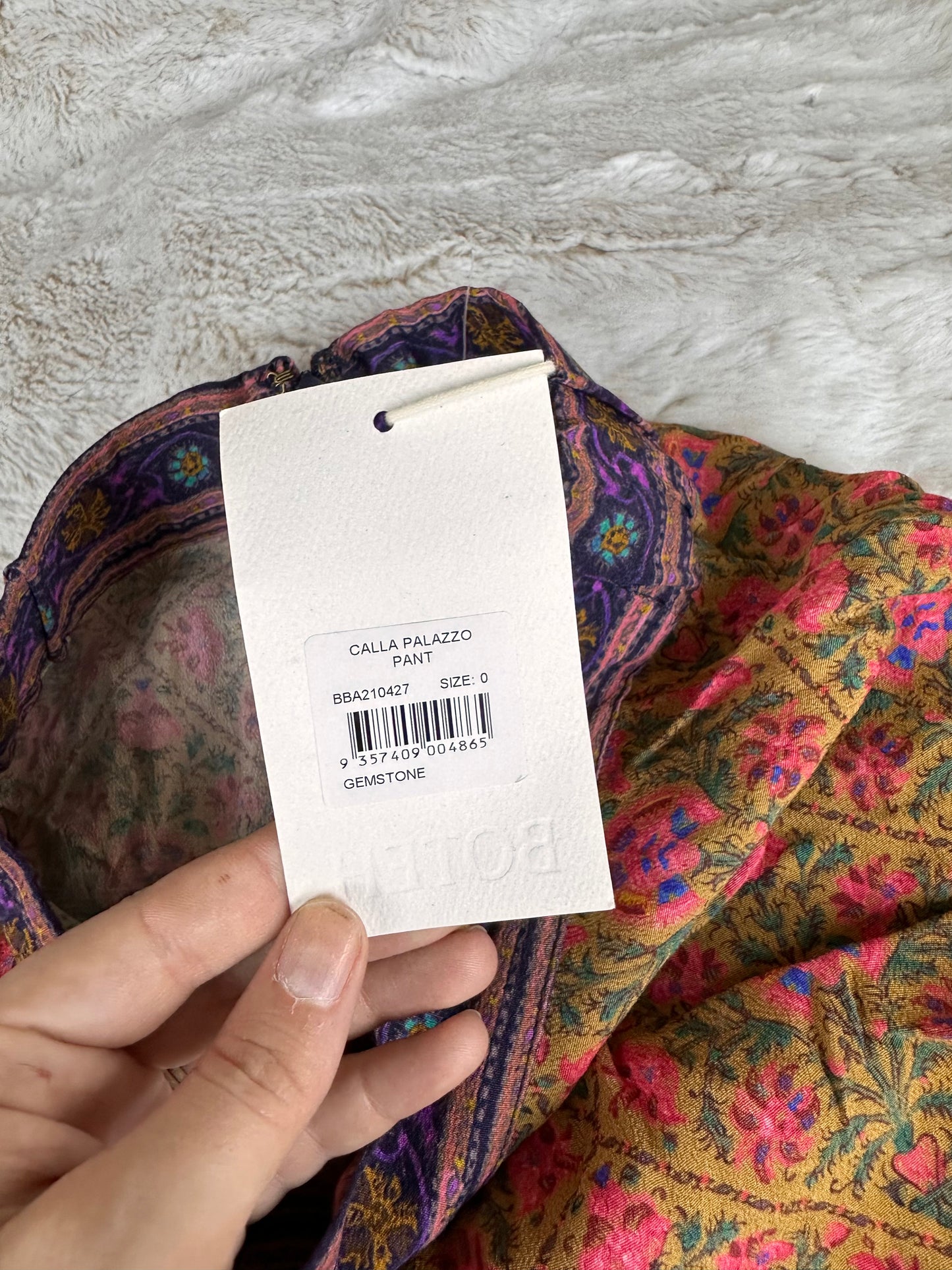 NWT Boteh Patterned High Waisted Palazzo Pants - XS