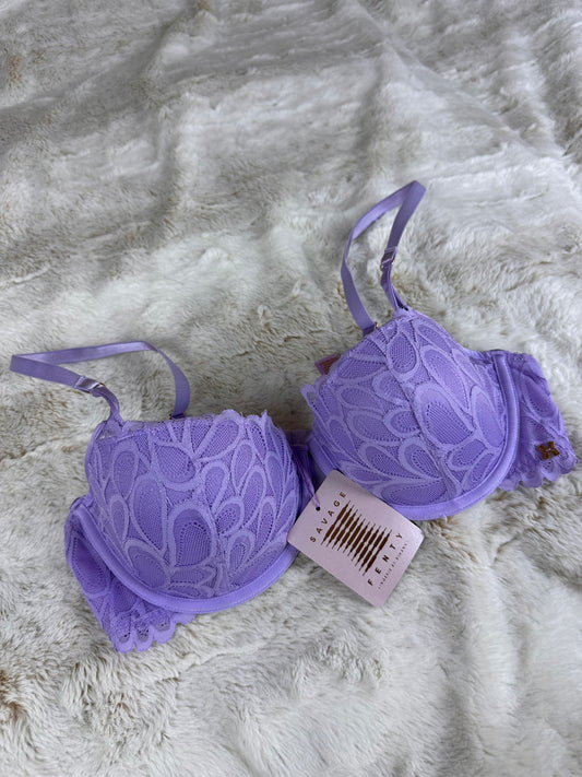 NWT Savage Fenty Purple Lace Bra - 38C
