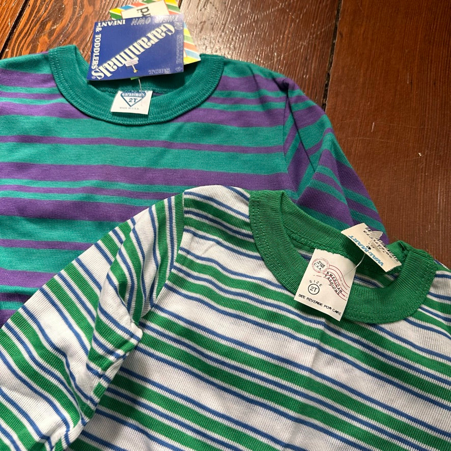 Vintage Striped Long Sleeves Bundle of 2 - Size 2T