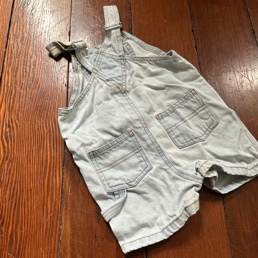 Vintage Denim Overalls - 3-6 Months