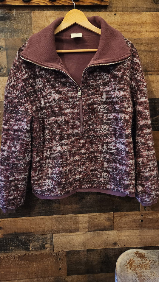 Varley Wool Blend Zip Up Sweater Jacket - Size Small