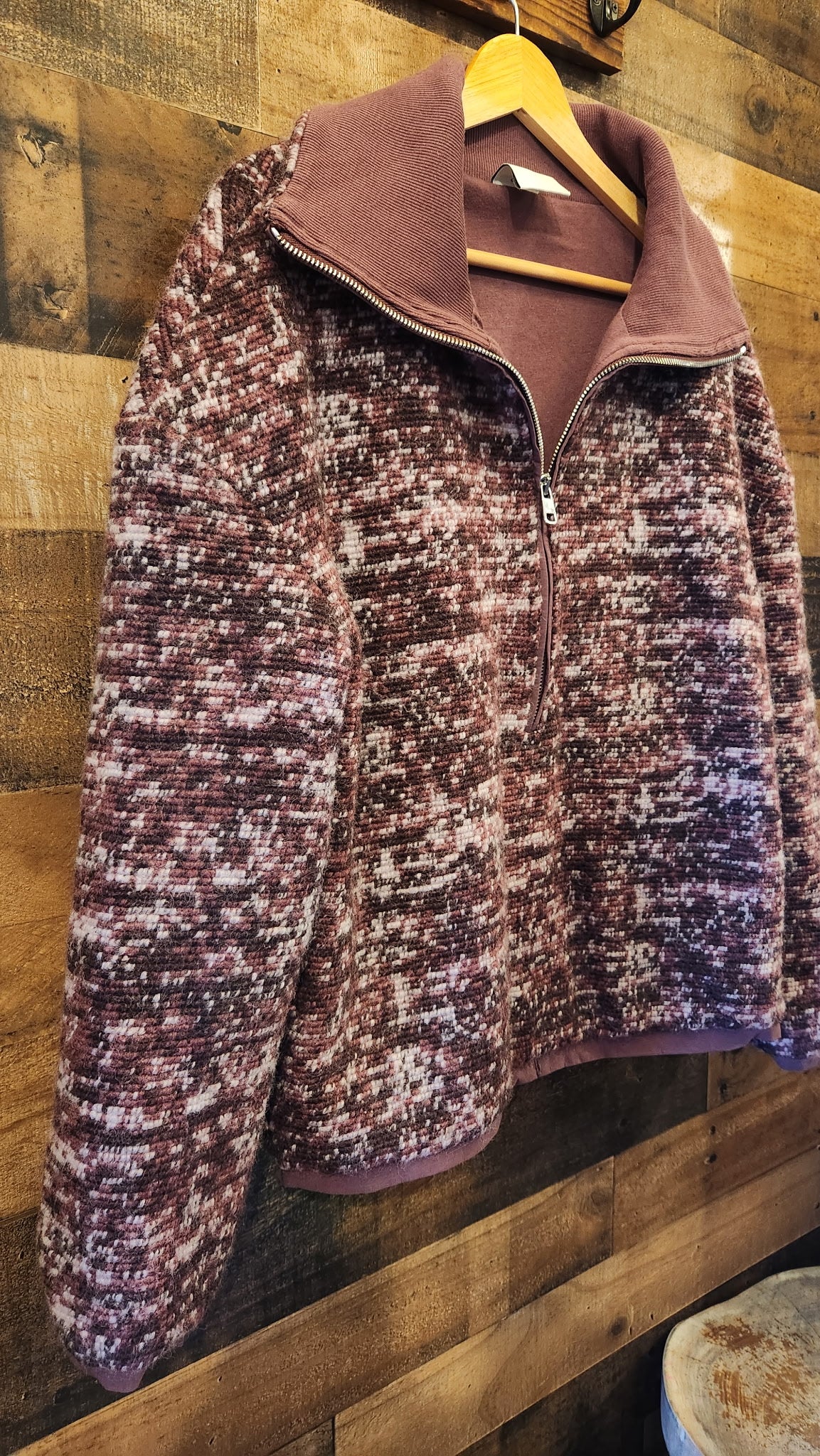 Varley Wool Blend Zip Up Sweater Jacket - Size Small