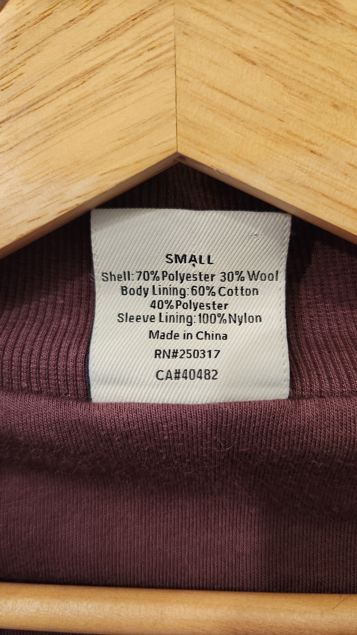 Varley Wool Blend Zip Up Sweater Jacket - Size Small