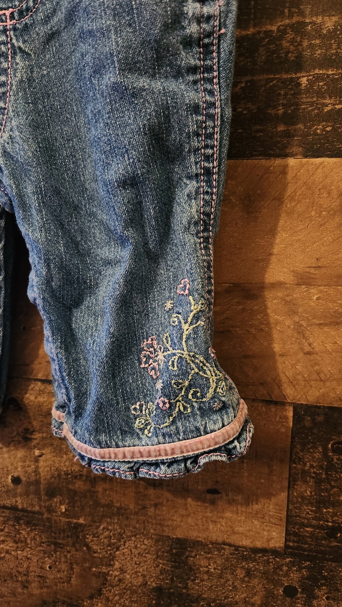Vintage Baby Denim Overalls - Size 3-6 Months