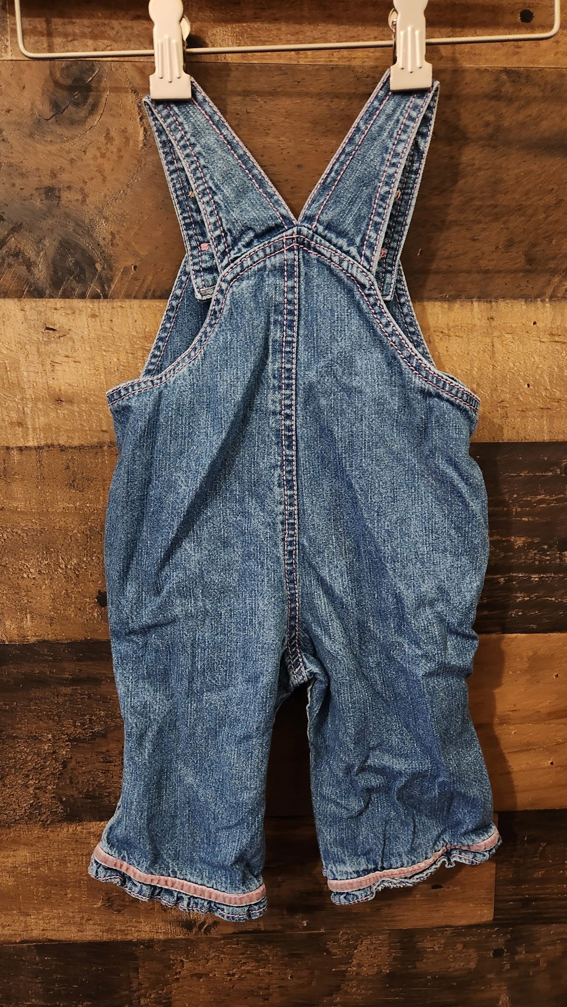 Vintage Baby Denim Overalls - Size 3-6 Months
