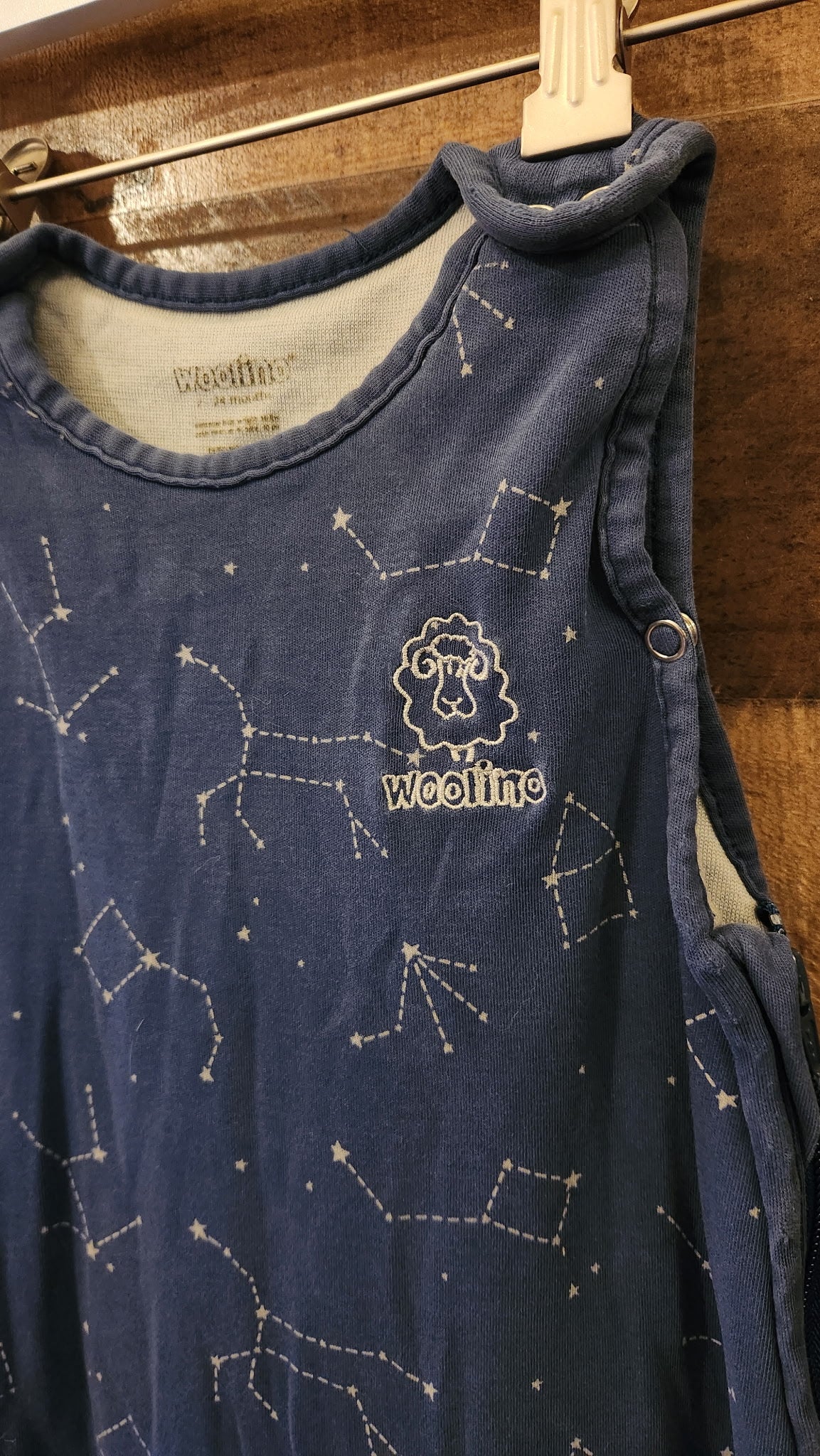Woolino 4 Season Merino Wool Constellation Patterned Sleep Sack