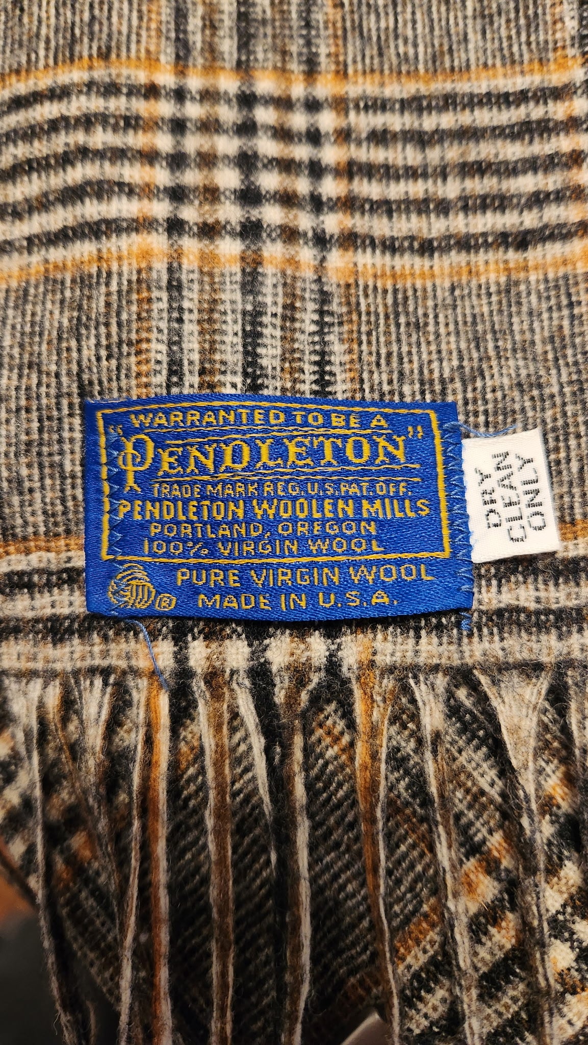 Vintage Pendleton Wool Scarf