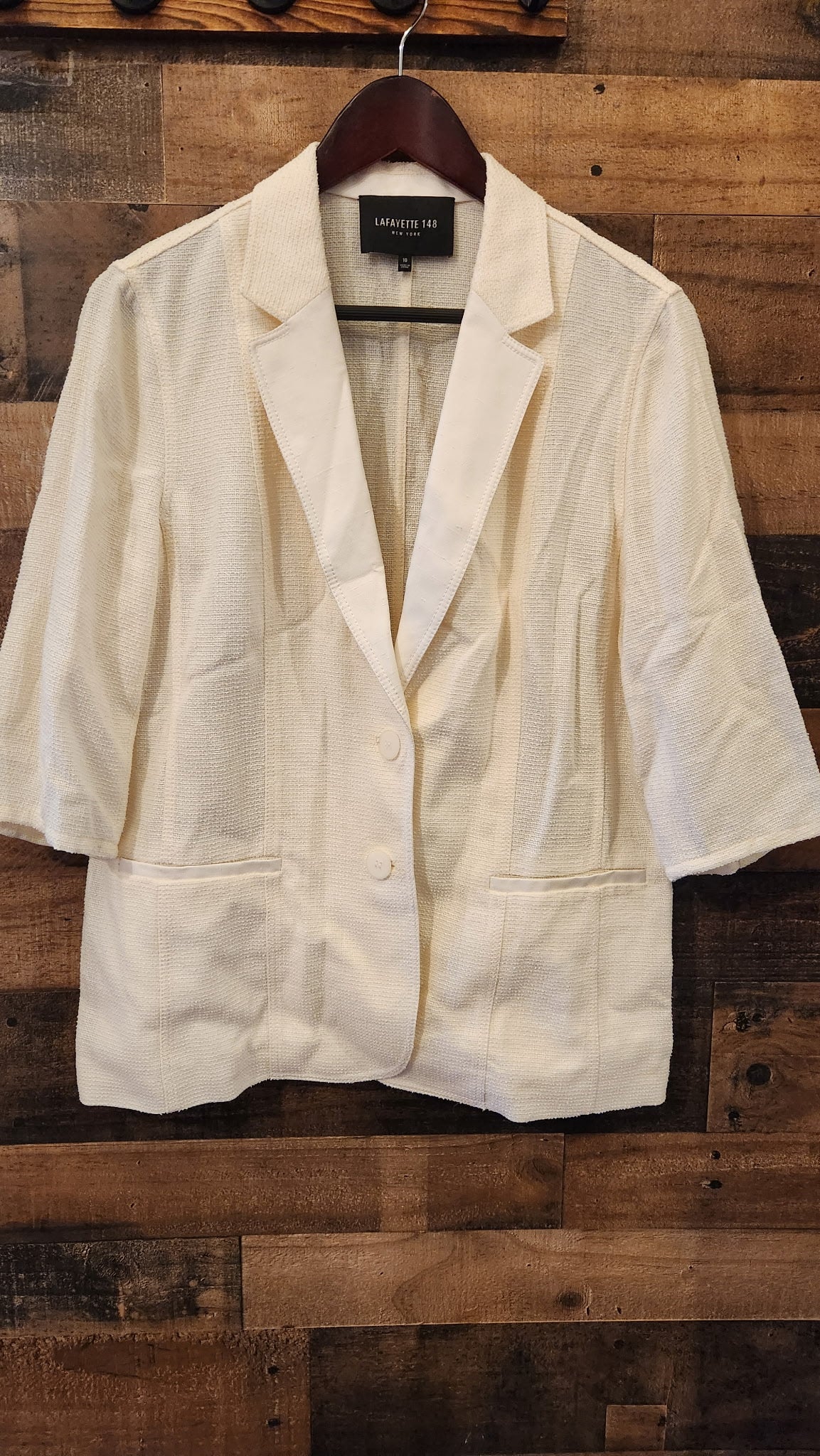 Lafayette 148 Linen Blazer - Size Medium