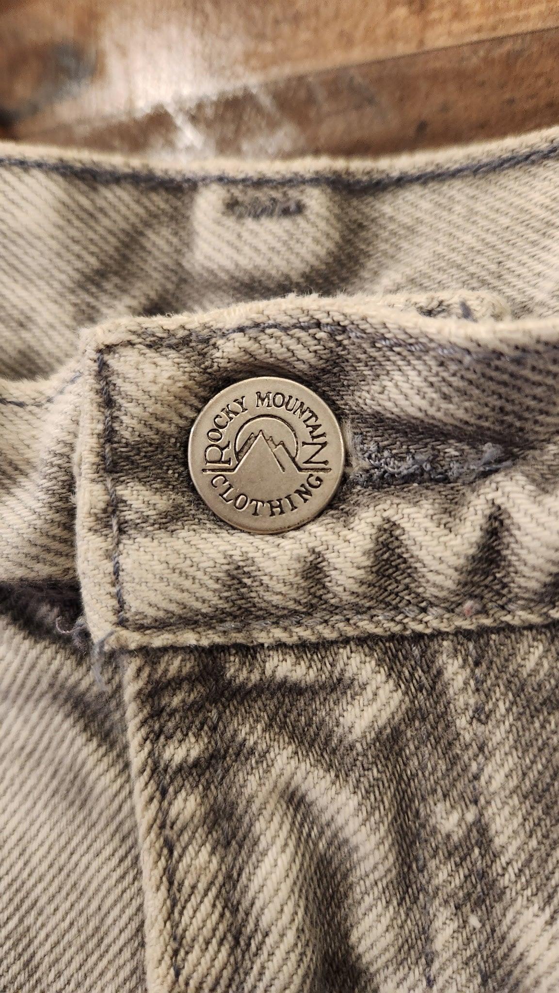 Vintage Black Stonewash Rocky Mountain Denim High Waisted Jeans
