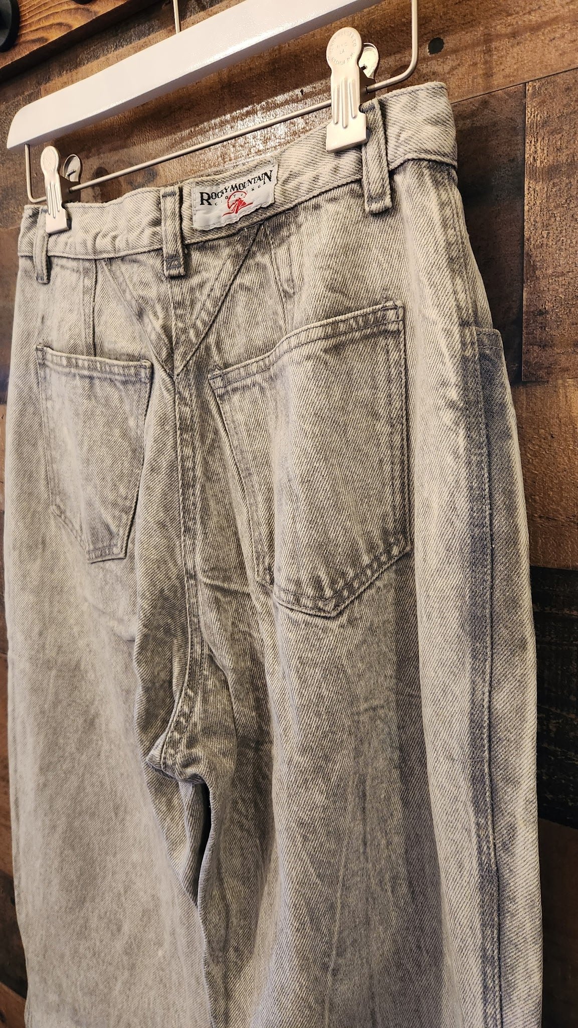 Vintage Black Stonewash Rocky Mountain Denim High Waisted Jeans