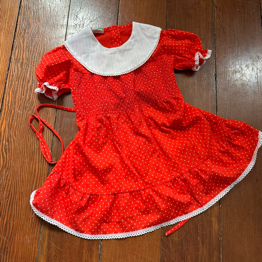 Vintage Red Dress - Size 5T