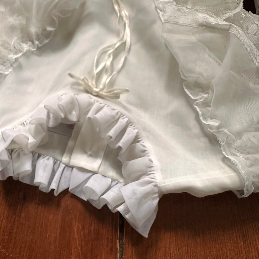 Vintage Lace Kids Dress - Size 7