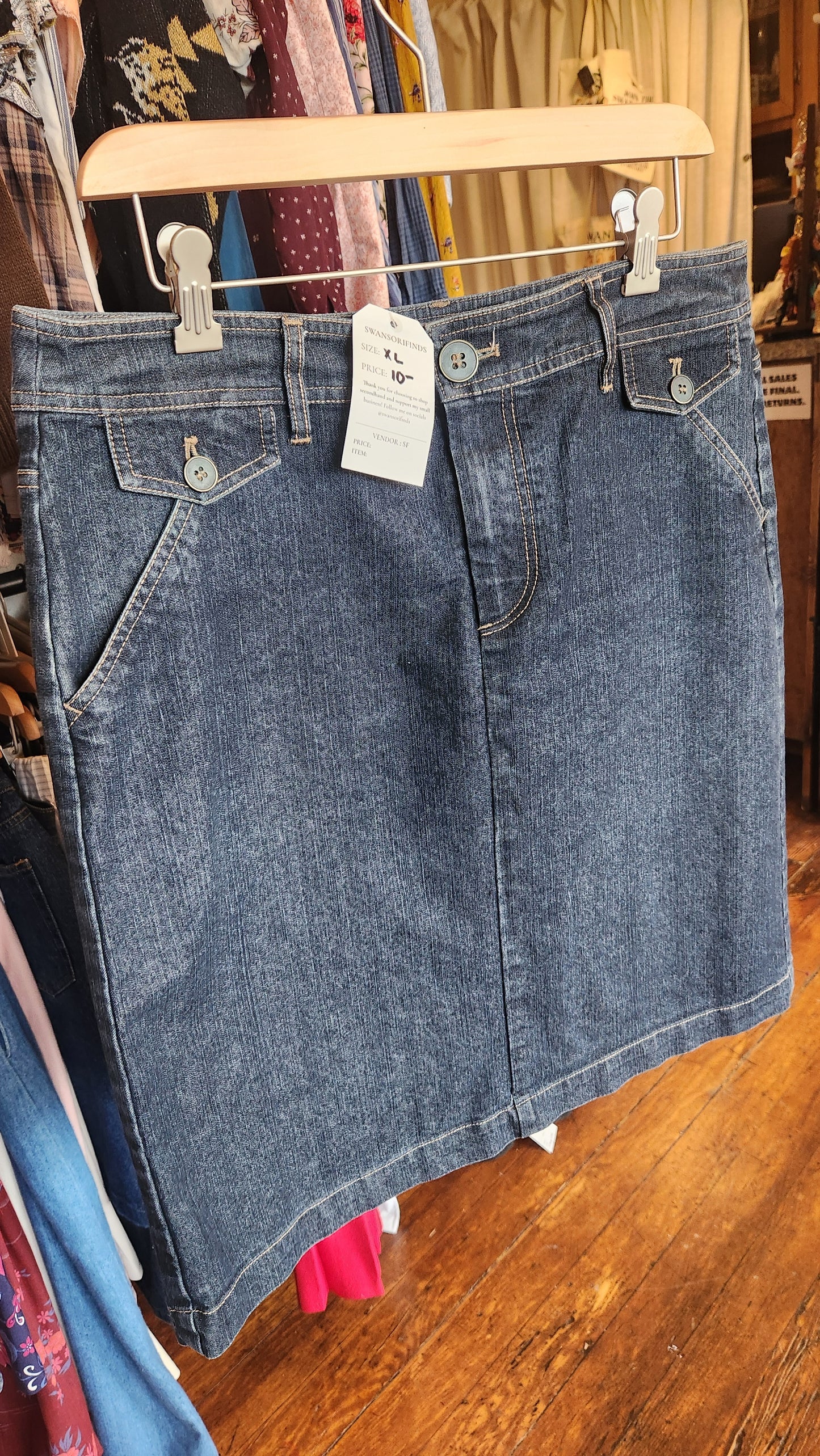 Denim Skirt - XL