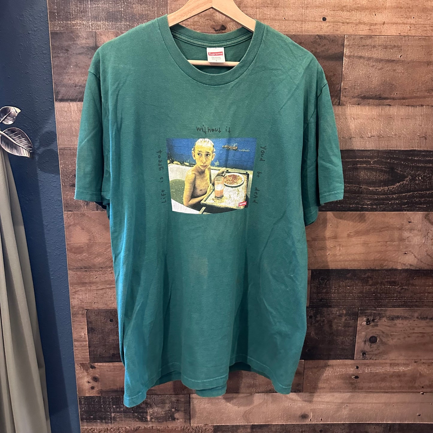 Supreme Gummo Bathtub Tee in Light Pine - Large
