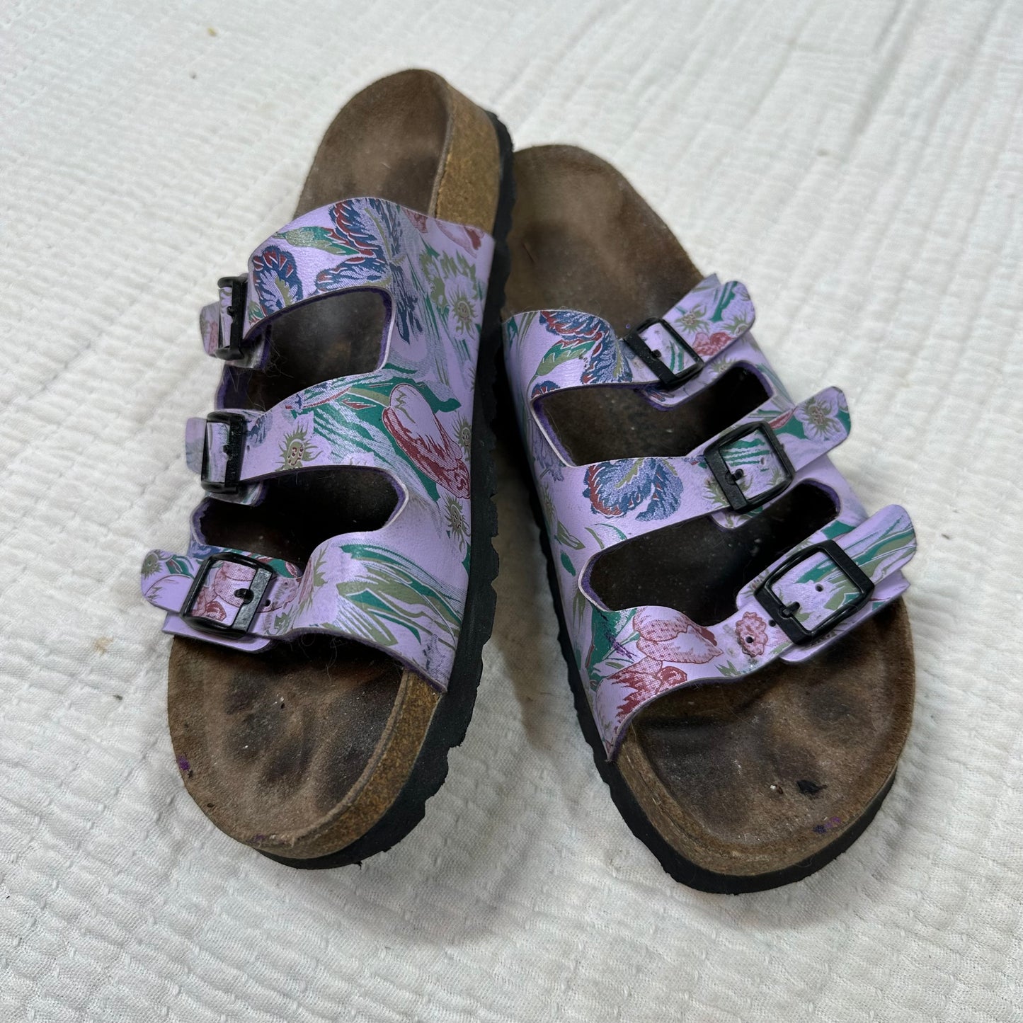 Betula Purple Florida Style Sandals - Birkenstock - Size 39