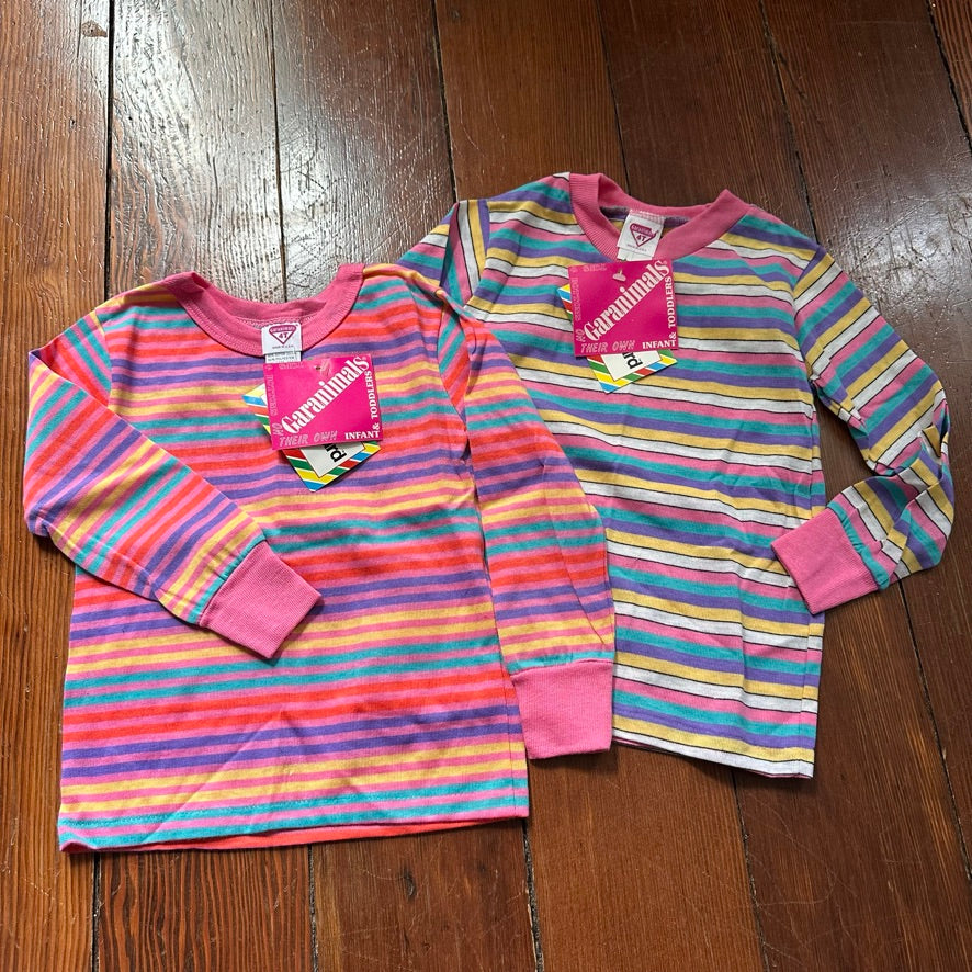 Vintage Striped Long Sleeves Bundle of 2 - Size 4T