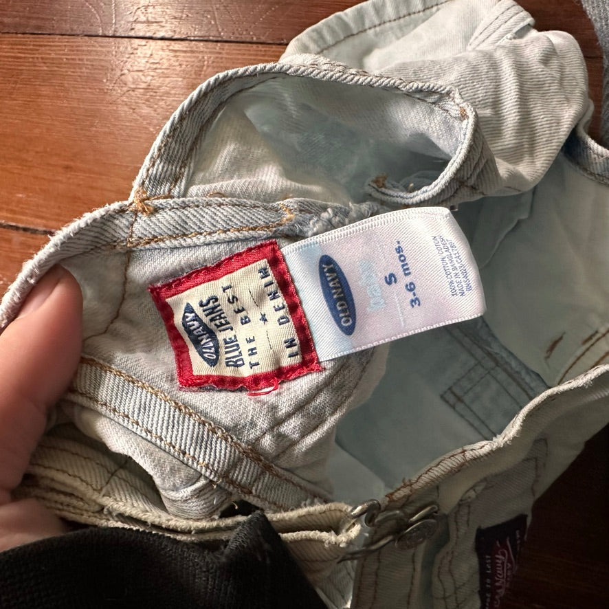 Vintage Denim Overalls - 3-6 Months