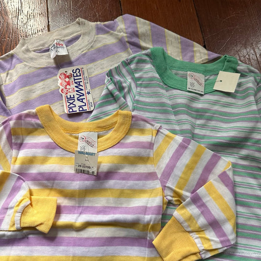Vintage Striped Long Sleeves Bundle of 3 - Size 2T