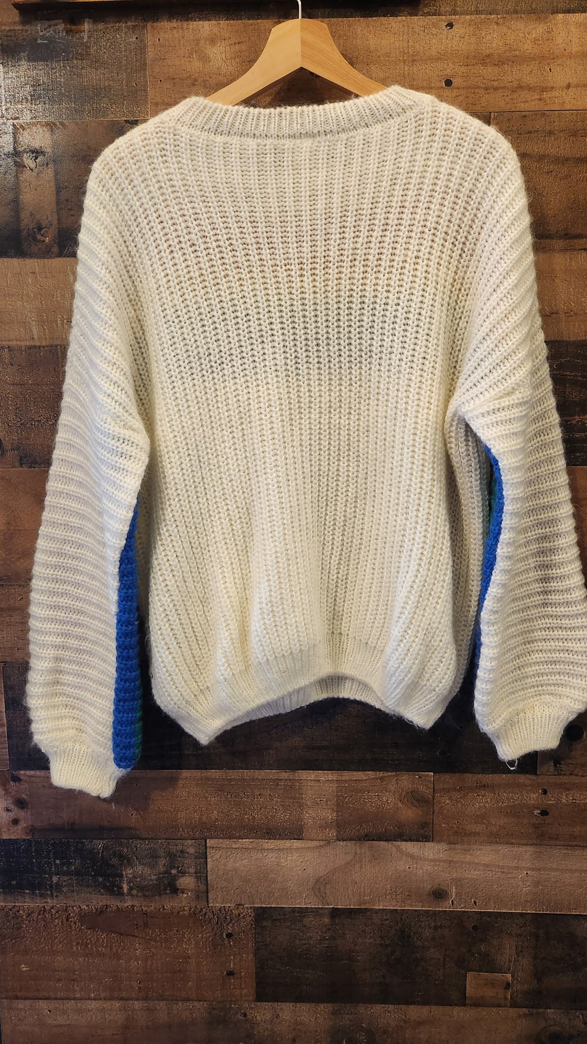 Rainbow Striped Knit Sweater - Small/Medium