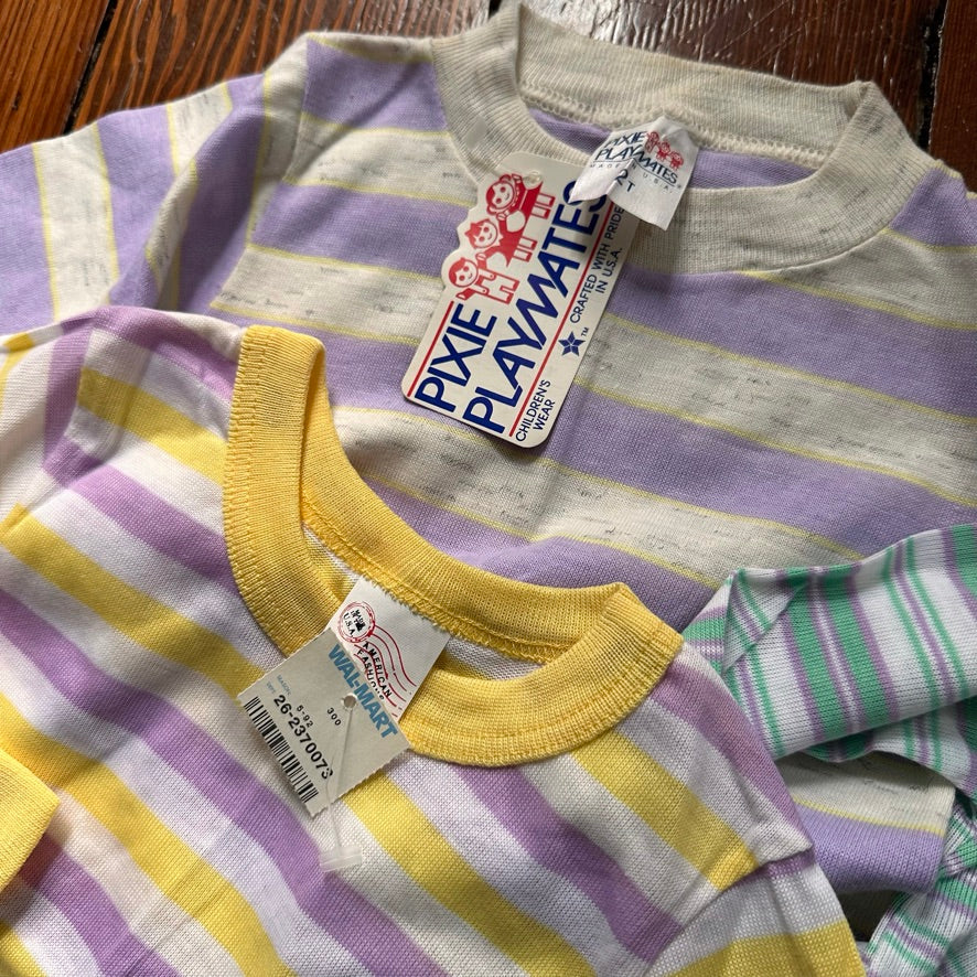 Vintage Striped Long Sleeves Bundle of 3 - Size 2T