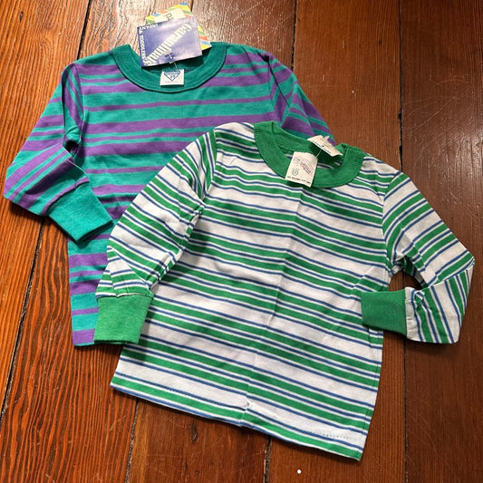 Vintage Striped Long Sleeves Bundle of 2 - Size 2T