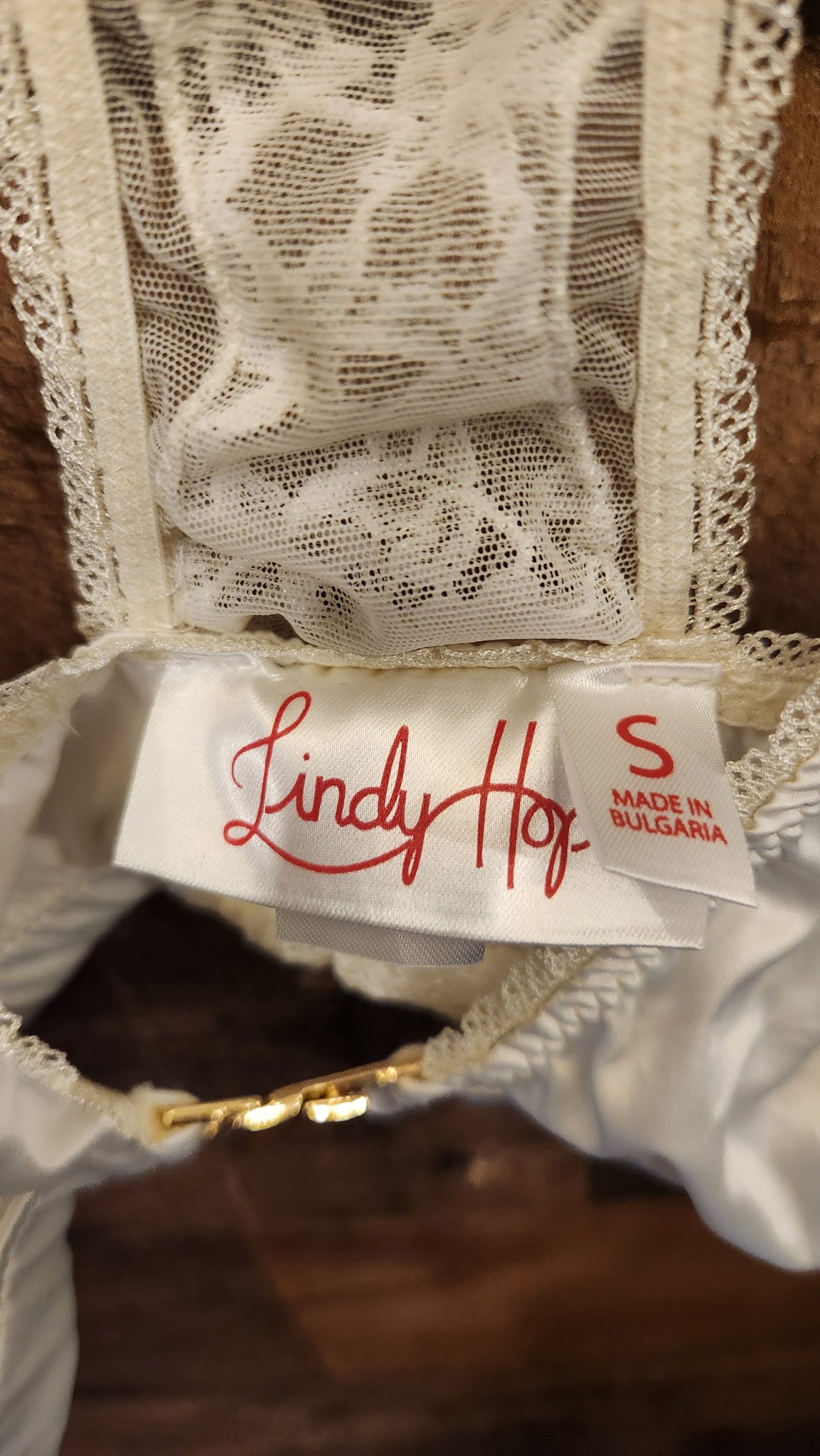 White Lacey Bralette - Size Small