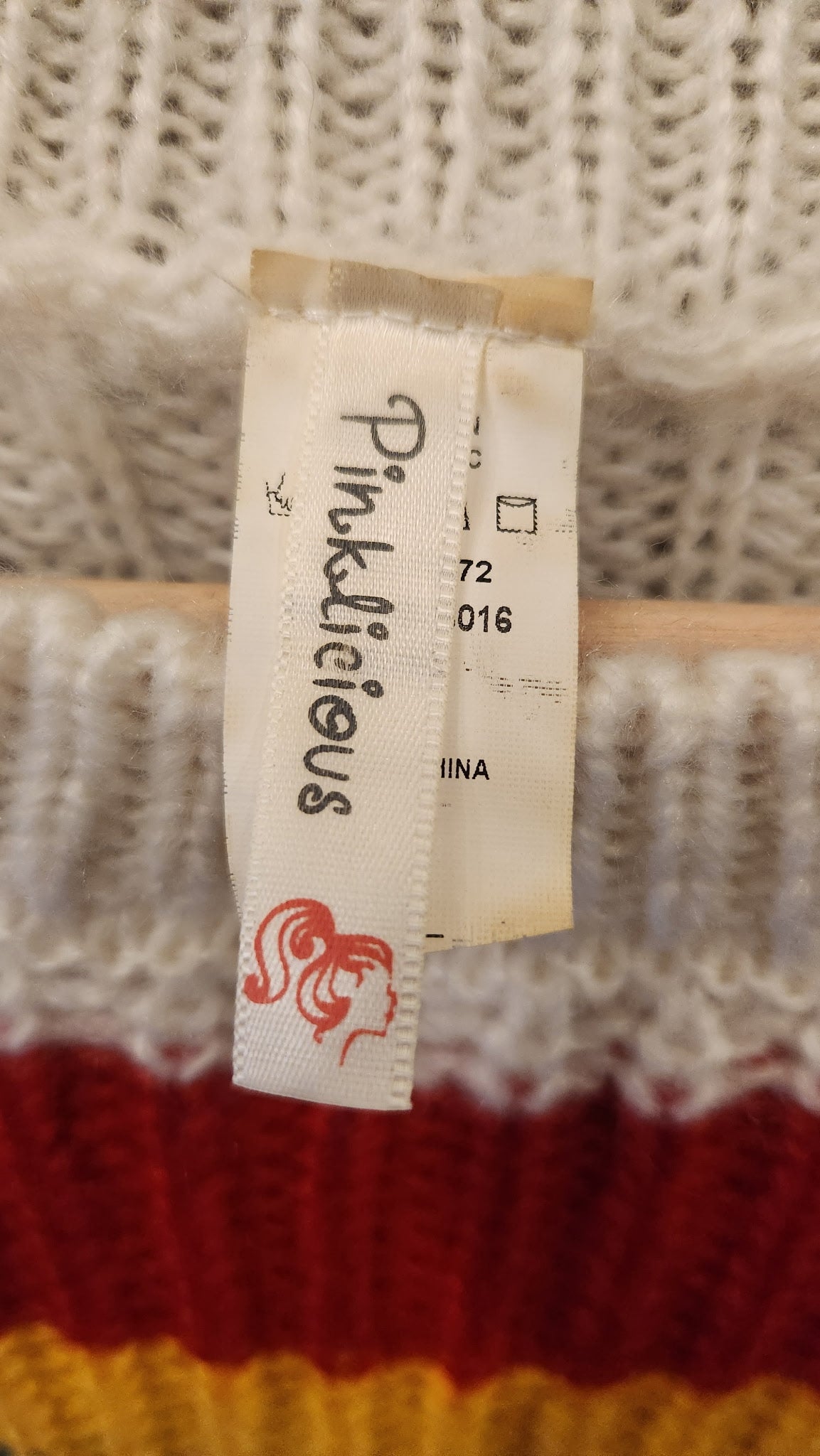 Rainbow Striped Knit Sweater - Small/Medium
