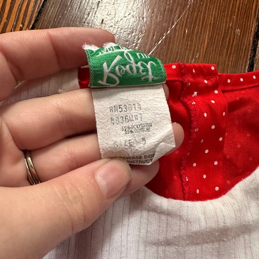 Vintage Red Dress - Size 5T