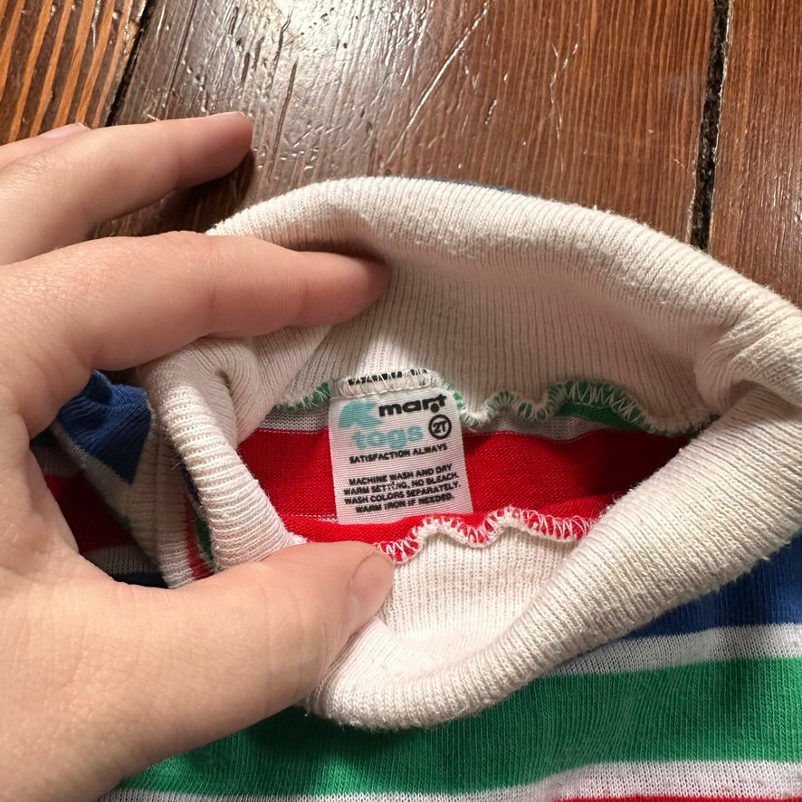 Vintage Striped Turtle Neck - 2T