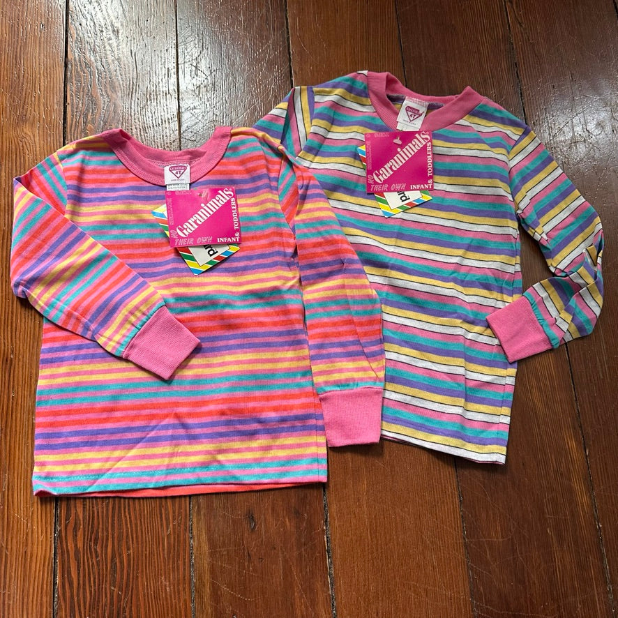 Vintage Striped Long Sleeves Bundle of 2 - Size 4T