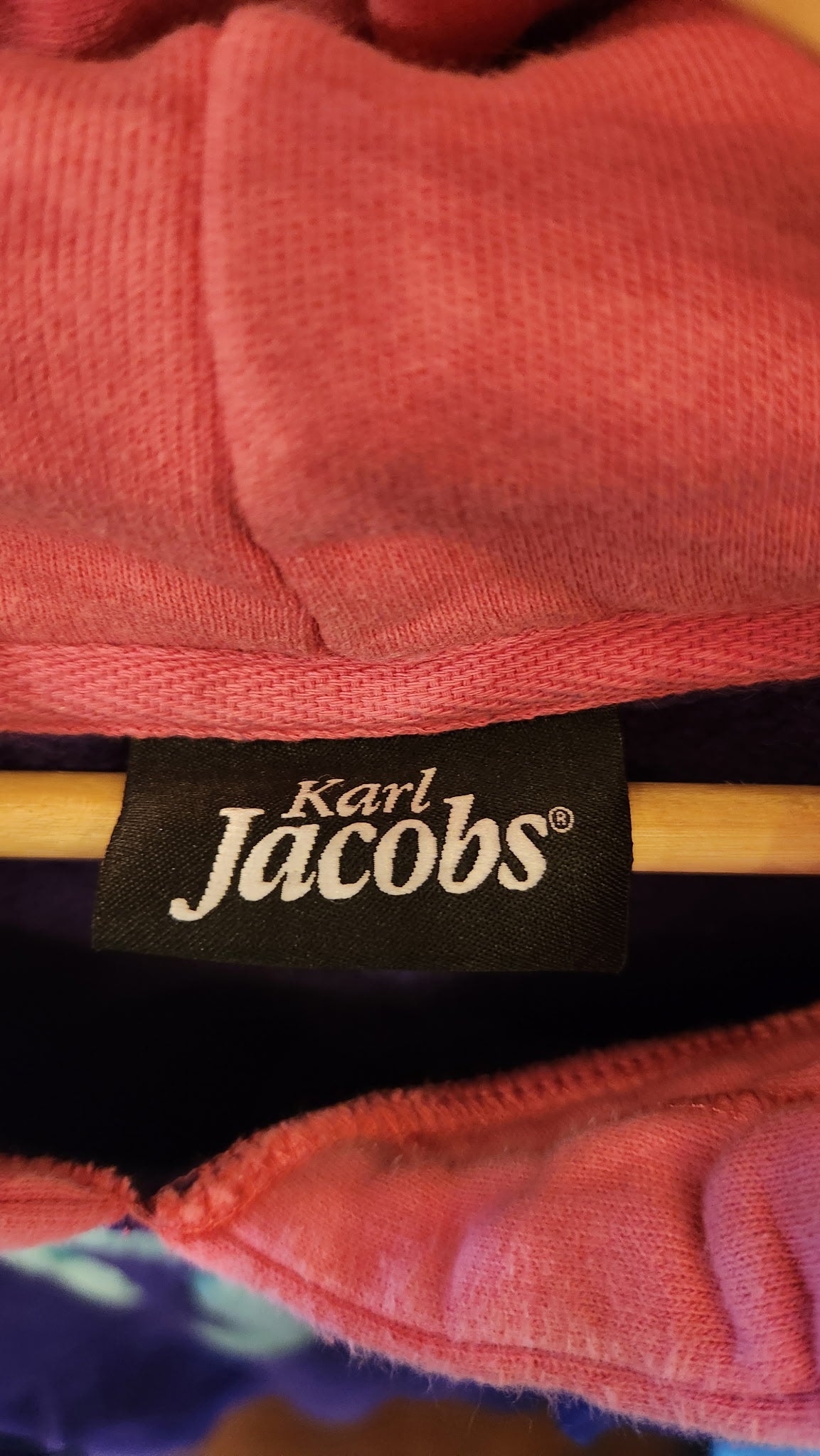 Rare Karl Jacobs Colorblock Hoodie - Large