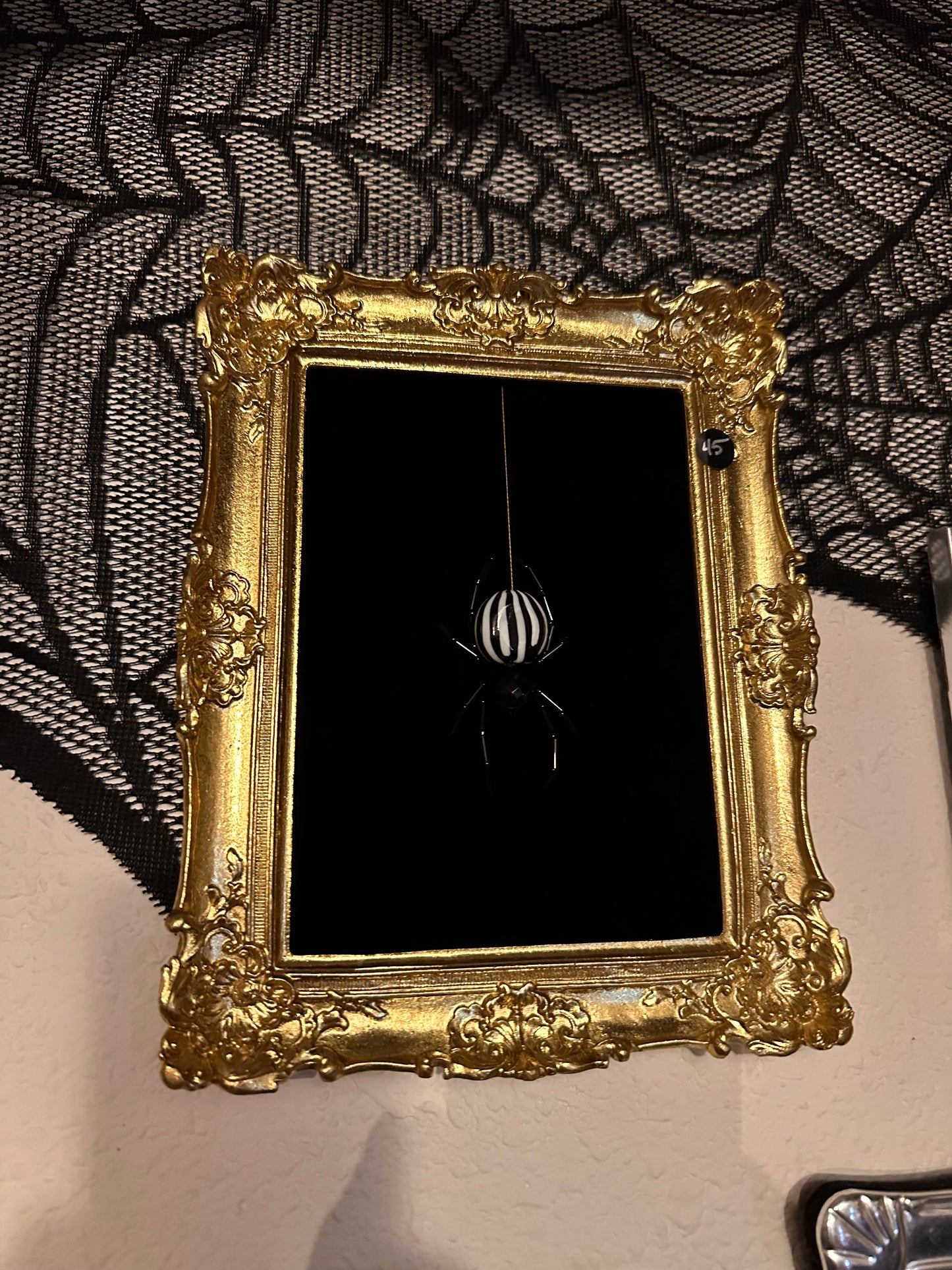 Gold Framed Spider Art x2!