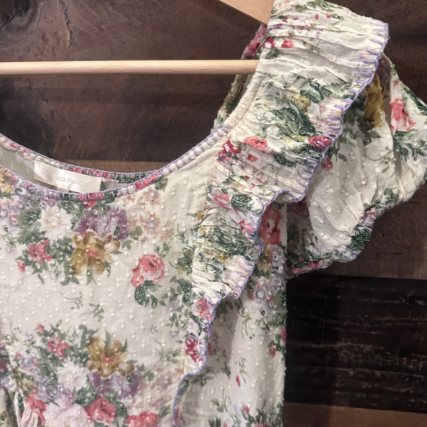 Love Shack Fancy Exley Floral Midi Dress - Small