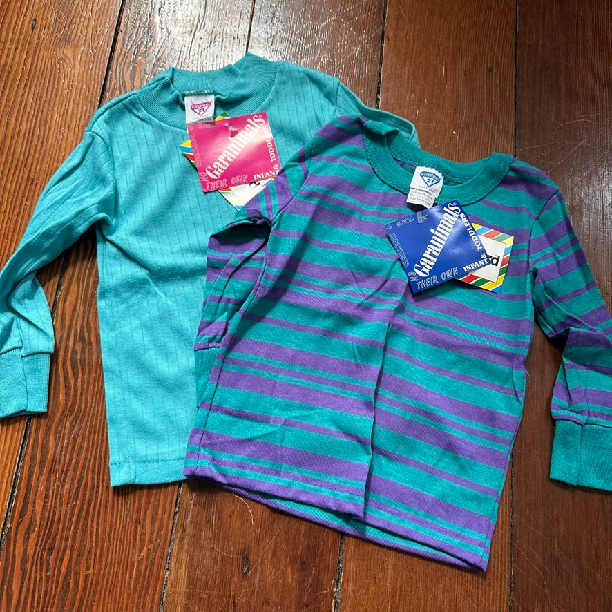 Vintage Striped Long Sleeves Bundle of 2 - Size 2T