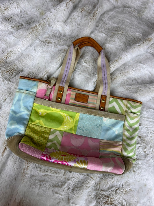 Coach Patchwork Pastel Colorful Purse Limited Edition Vintage Style Y2K Coach