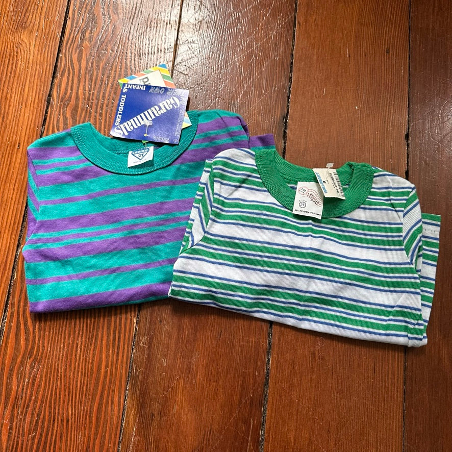 Vintage Striped Long Sleeves Bundle of 2 - Size 2T