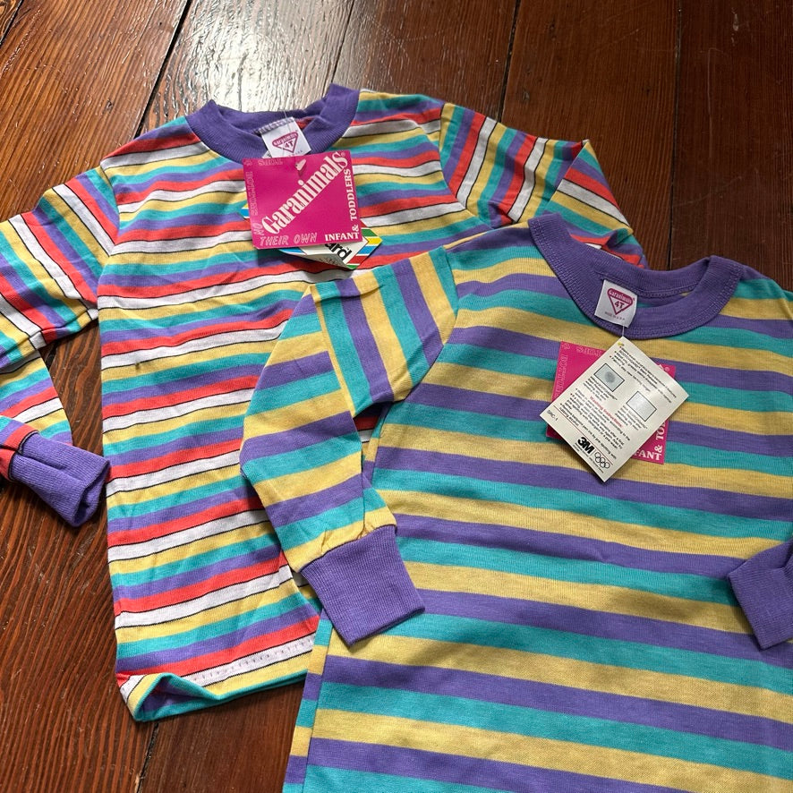 Vintage Striped Long Sleeves Bundle of 2 - Size 4T