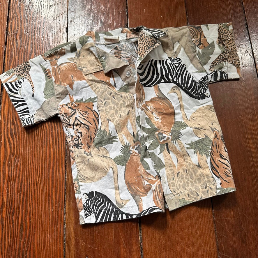 Vintage Safari Button Up - 5T
