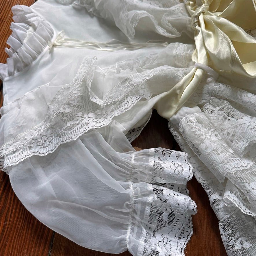 Vintage Lace Kids Dress - Size 7