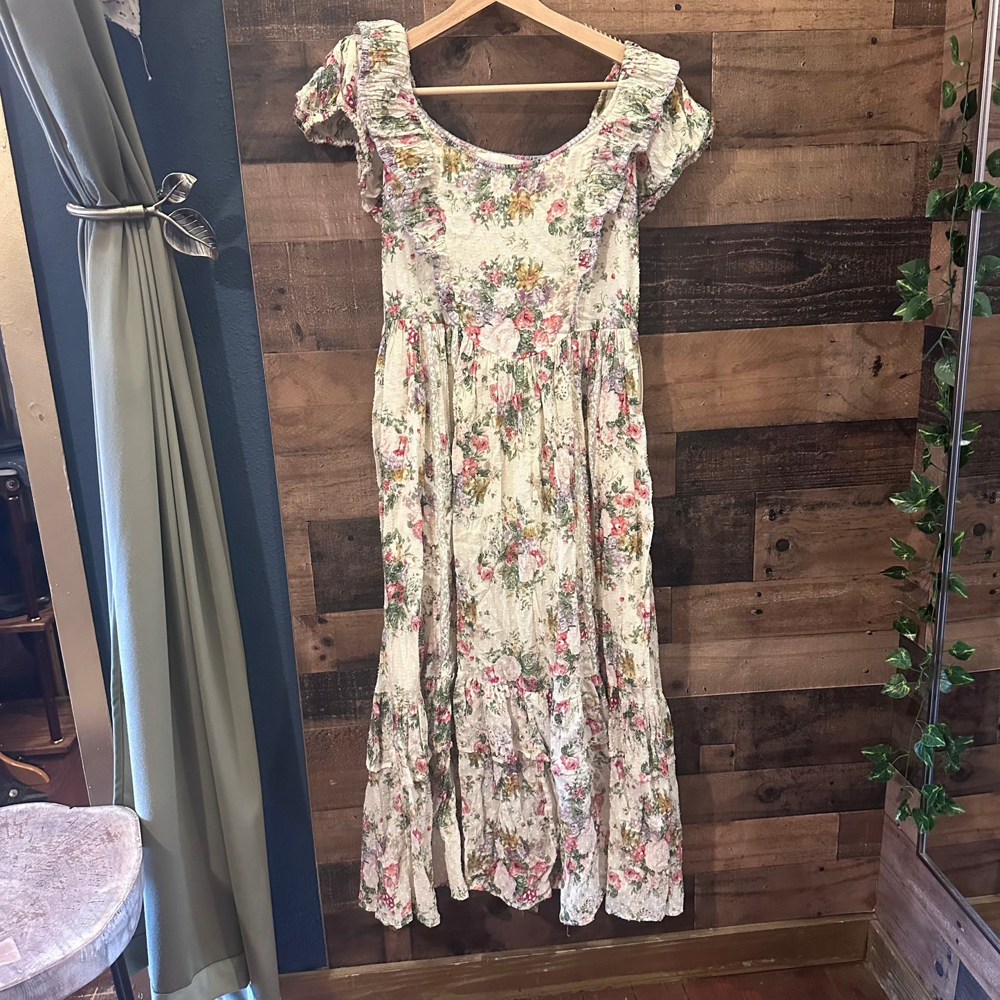 Love Shack Fancy Exley Floral Midi Dress - Small